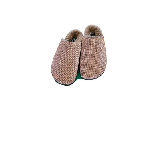 Lauren Lorraine Lizzy Clog Slides in Rose Gold - Picture 1 of 3